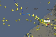 Slingeren op zee naar Dubai